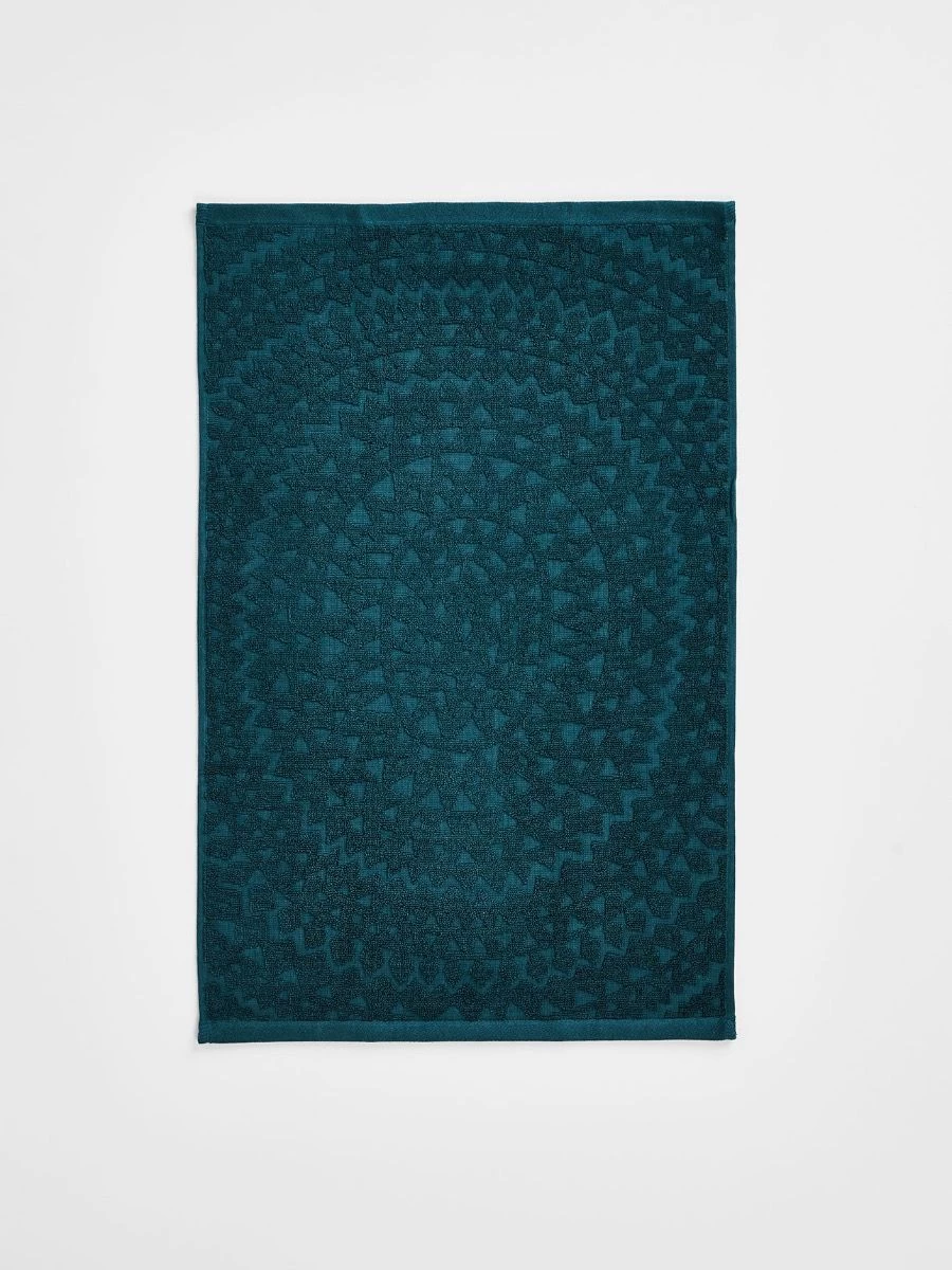Maya Hand Towel - Indian Teal 4 Maya Hand Towel - Indian Teal - Image 2