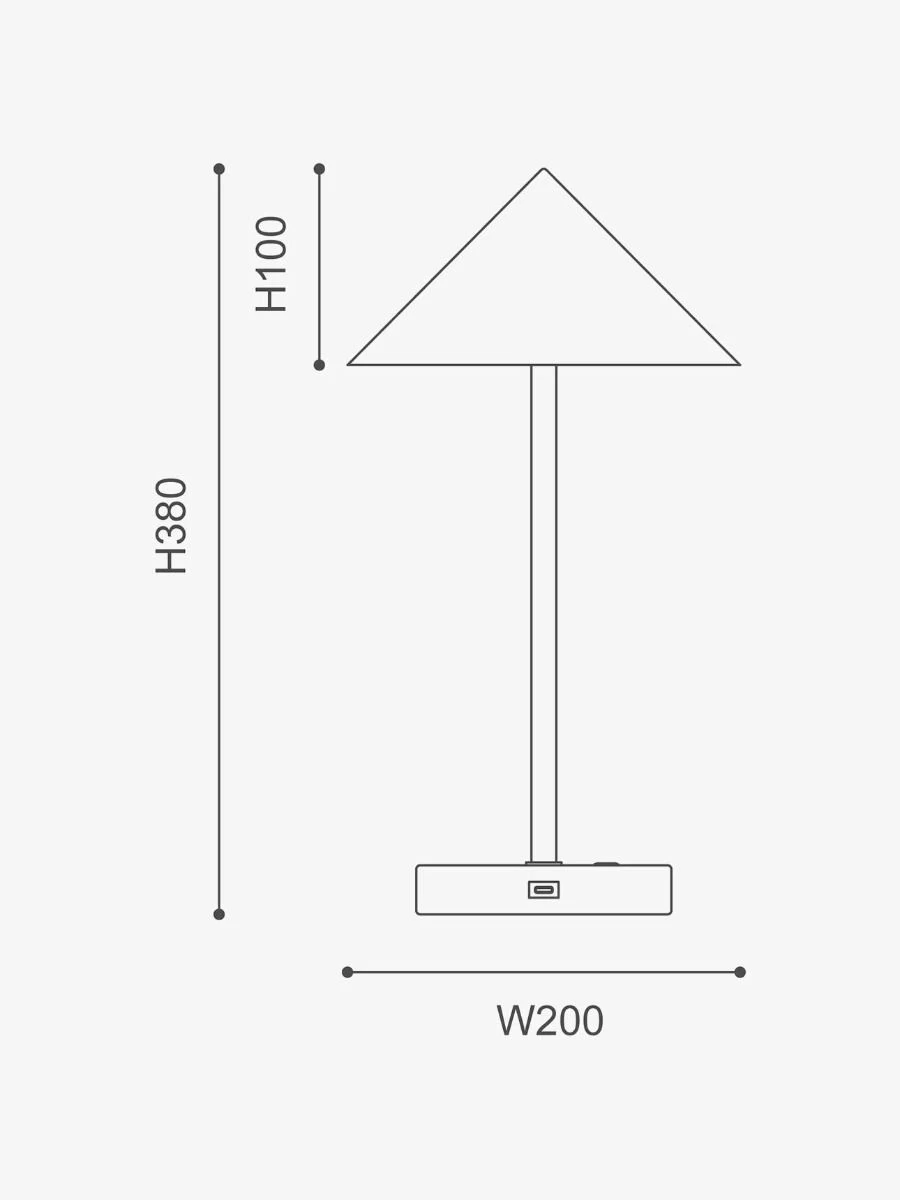 Floris Portable Desk Lamp - White 6 Floris Portable Desk Lamp - White - Image 4