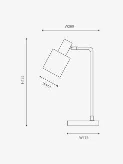 Mahala Desk Lamp - Brass Marble -Homewares Shop mayfield mahala desk lamp dimensions