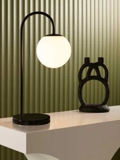 Mintu Desk Lamp - Black Marble -Homewares Shop mayfield mintu desk lamp black marble 3 1