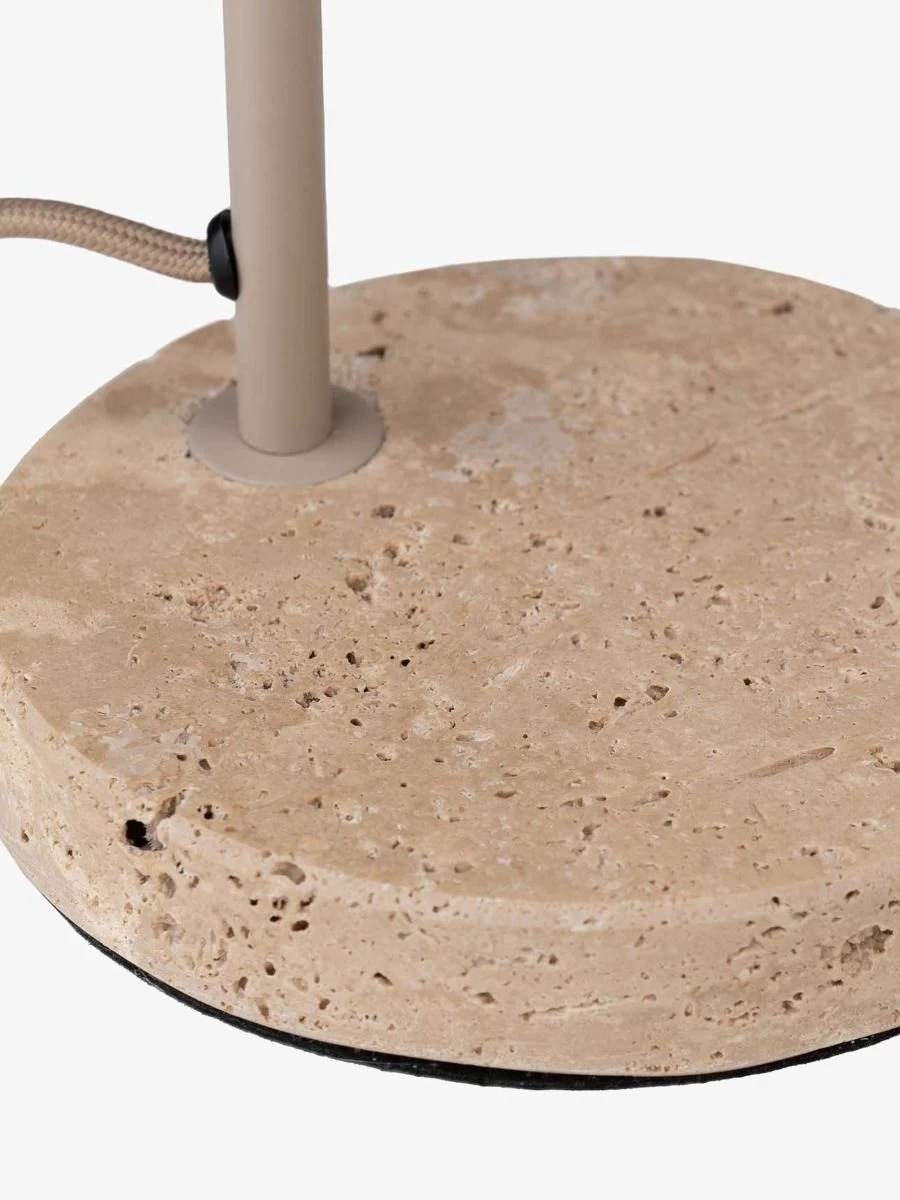 Mintu Desk Lamp - Taupe Travertine 5 Mintu Desk Lamp - Taupe Travertine - Image 3