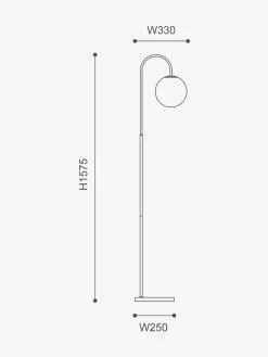 Mintu Floor Lamp - Travertine -Homewares Shop mayfield mintu floor lamp dimensions 1