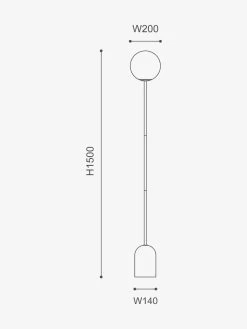 Soren Floor Lamp - Travertine -Homewares Shop mayfield soren floor lamp dimensions