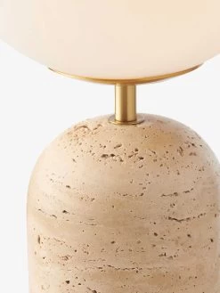 Soren Desk Lamp - Travertine -Homewares Shop mayfield soren table lamp travertine 2