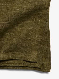 Vintage Linen Napkins Set Of 4 - Khaki