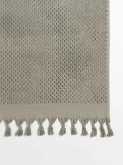 Milos Hand Towel - Feather -Homewares Shop milos bath towel feather 2 detail
