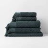 Milos Bath Towel Set - Slate -Homewares Shop milos bath towel set slate