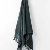 Milos Bath Towel - Slate -Homewares Shop milos bath towel slate 1