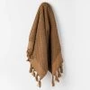 Milos Hand Towel - Caramel -Homewares Shop milos hand towel bronze 1