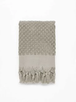 Milos Hand Towel - Feather -Homewares Shop milos hand towel feather 3 3