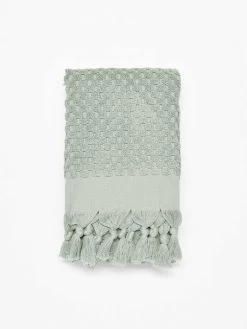 Milos Bath Sheet - Sage 9 Milos Bath Sheet - Sage -Homewares Shop milos hand towel sage 3 2