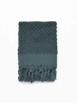 Milos Bath Towel - Slate -Homewares Shop milos hand towel slate 3 1