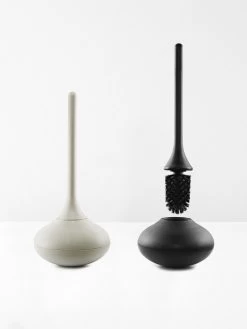 Normann Copenhagen Ballo Toilet Brush In Black -Homewares Shop normann copenhagen ballo toilet brush grey black 1 2