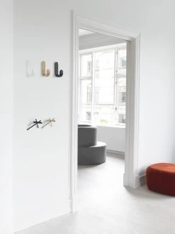 Normann Copenhagen Curve Hook In Black -Homewares Shop normann copenhagen curve hook 1