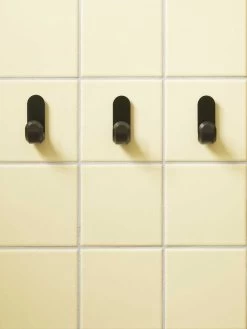 Normann Copenhagen Curve Mini Hook Set Of 2 - Matt Black -Homewares Shop normann copenhagen curve mini hook matt black 4