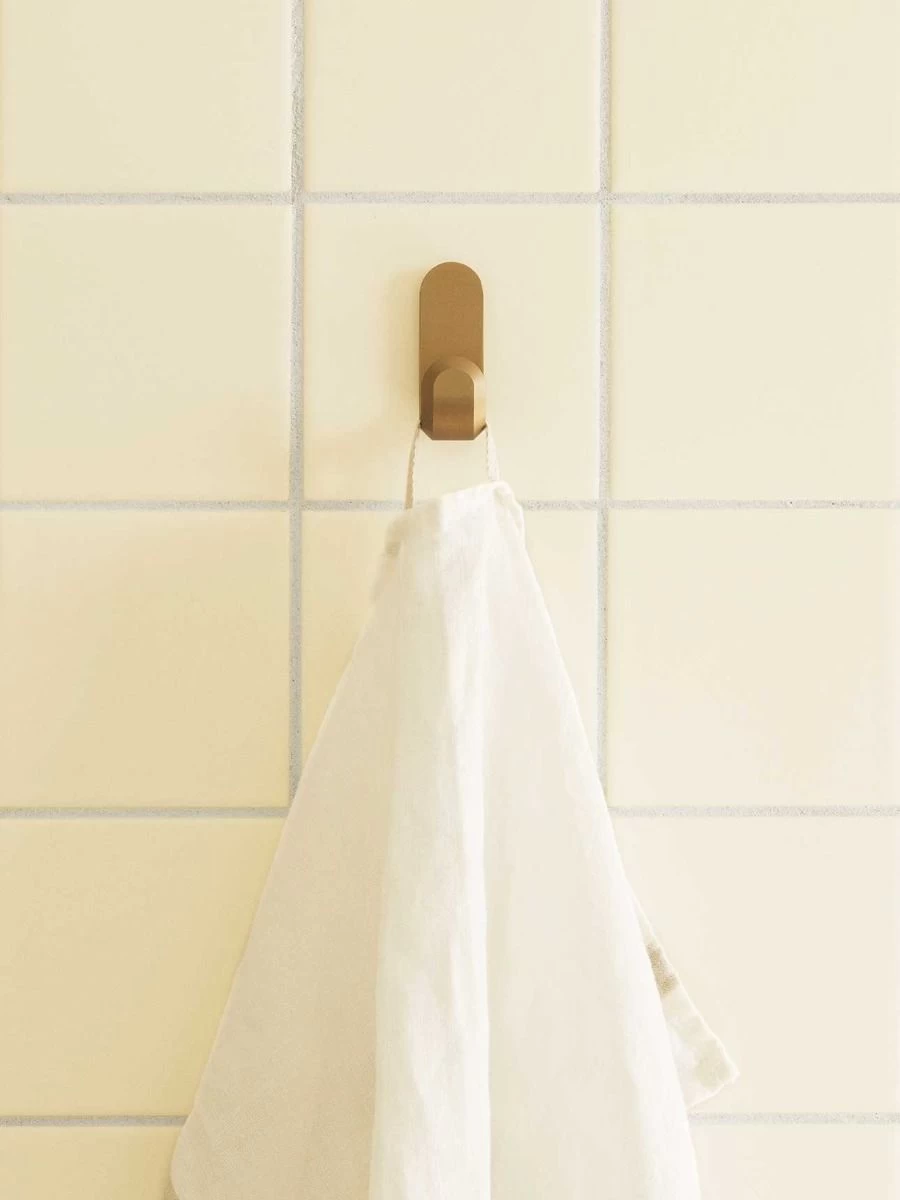 Normann Copenhagen Curve Mini Hook Set Of 2- Matt Gold 6 Normann Copenhagen Curve Mini Hook Set Of 2- Matt Gold - Image 4