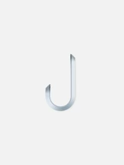 Normann Copenhagen Curve Mini Hook Set Of 2- Matt Silver -Homewares Shop normann copenhagen curve mini hook matt silver 2