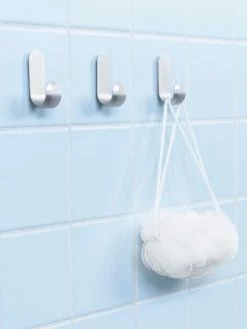 Normann Copenhagen Curve Mini Hook Set Of 2- Matt Silver -Homewares Shop normann copenhagen curve mini hook matt silver 3