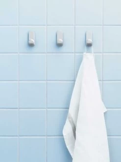 Normann Copenhagen Curve Mini Hook Set Of 2- Matt Silver -Homewares Shop normann copenhagen curve mini hook matt silver 4