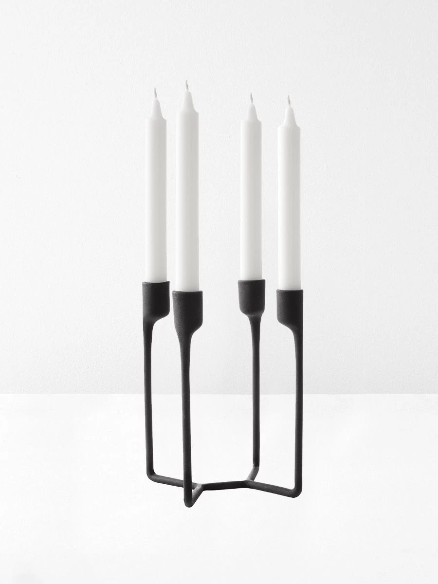 Normann Copenhagen Heima 4 Armed Candlestick In Black 4 Normann Copenhagen Heima 4 Armed Candlestick In Black - Image 2