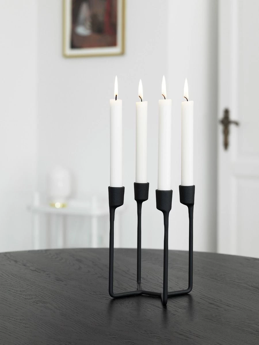 Normann Copenhagen Heima 4 Armed Candlestick In Black 5 Normann Copenhagen Heima 4 Armed Candlestick In Black - Image 3