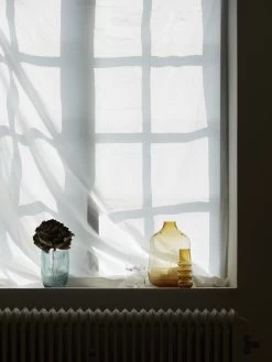 Normann Copenhagen Step Tall Vase In Amber -Homewares Shop normann copenhagen step vase tide vase whiskey glass