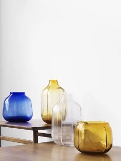 Normann Copenhagen Step Tall Vase In Amber -Homewares Shop normann copenhagen step vases 3