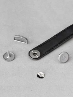 Leather Key Organiser - Black 11 Leather Key Organiser - Black -Homewares Shop orbitkey leather black black stitching 5