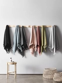 Paros Hand Towel - Mahogany -Homewares Shop paros bath towel collection 3