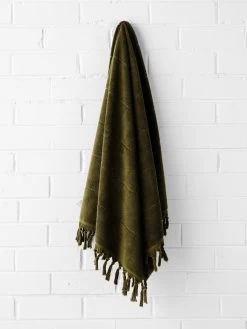 Paros Bath Towel Set - Khaki -Homewares Shop paros bath towel khaki 1