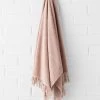 Paros Bath Sheet - Pink Clay -Homewares Shop paros bath towel pink clay