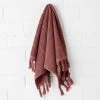 Paros Hand Towel - Mahogany 2 Paros Hand Towel - Mahogany -Homewares Shop paros hand towel mahogany 1