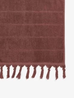 Paros Hand Towel - Mahogany -Homewares Shop paros hand towel mahogany 2 detail 1