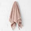 Paros Hand Towel - Pink Clay -Homewares Shop paros hand towel pink clay