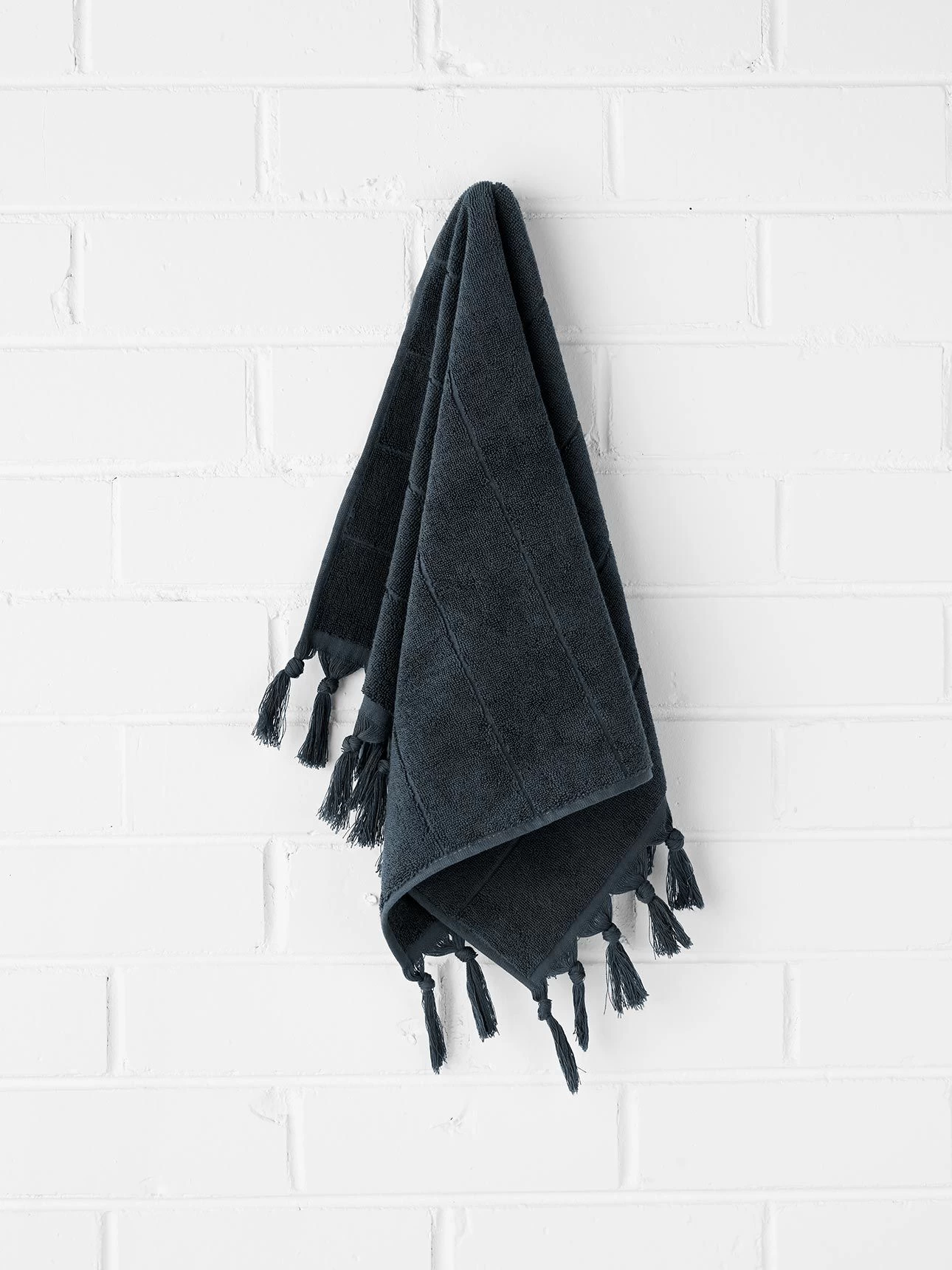Paros Hand Towel - Slate 3 Paros Hand Towel - Slate