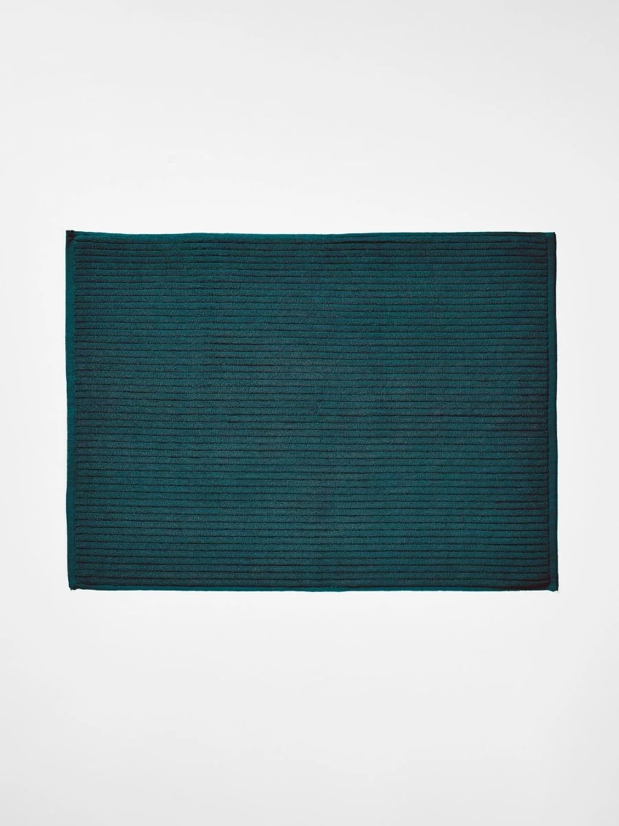 Paros Rib Bath Mat - Indian Teal 3 Paros Rib Bath Mat - Indian Teal