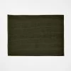 Paros Rib Bath Mat - Olive Night -Homewares Shop paros rib bath matt olive night