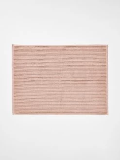 Paros Rib Bath Towel Set - Shell -Homewares Shop paros rib bath matt shell 1