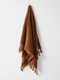 Paros Rib Bath Towel - Bronze