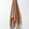 Paros Rib Bath Sheet - Clay -Homewares Shop paros rib bath towel clay