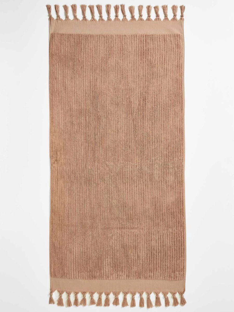 Paros Rib Bath Towel Set - Clay 8 Paros Rib Bath Towel Set - Clay - Image 6
