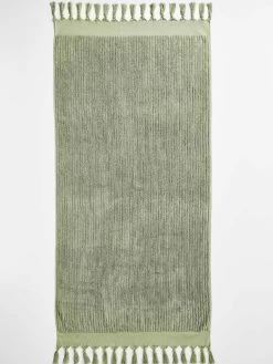 Paros Rib Bath Towel - Fennel -Homewares Shop paros rib bath towel fennel 2 1