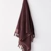 Paros Rib Bath Sheet - Syrah -Homewares Shop paros rib bath towel syrah 5