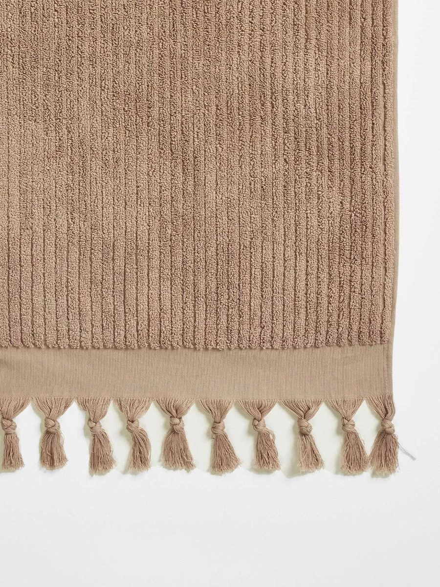 Paros Rib Bath Sheet - Clay 5 Paros Rib Bath Sheet - Clay - Image 3