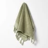 Paros Rib Hand Towel - Fennel 1 Paros Rib Hand Towel - Fennel -Homewares Shop paros rib hand towel fennel