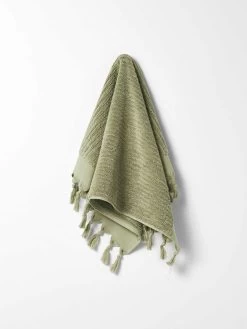 Paros Rib Hand Towel - Fennel