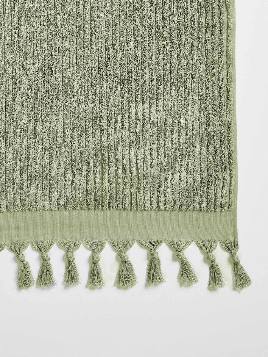 Paros Rib Hand Towel - Fennel 4 Paros Rib Hand Towel - Fennel - Image 2