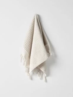 Paros Rib Bath Towel Set - Sand 15 Paros Rib Bath Towel Set - Sand -Homewares Shop paros rib hand towel sand