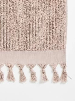 Paros Rib Bath Towel Set - Shell -Homewares Shop paros rib hand towel shell 2 detail