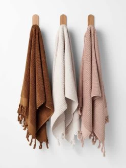 Paros Rib Bath Towel Set - Sand 23 Paros Rib Bath Towel Set - Sand -Homewares Shop paros rib towels bronze sand clay